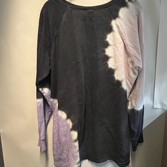 Torrid Tunic pullover Sweatshirt Cozy Fleece Tie Dye Black Pink Purple 2XL - Picture 10 of 10